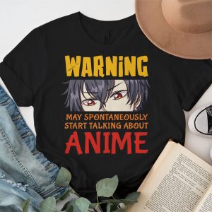 Warning May Spontaneously Start Talking About Anime Girls T Shirt 3 2