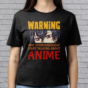 Warning May Spontaneously Start Talking About Anime Girls T Shirt 3 4