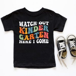 Watch Out Kindergarten Here I Come Groovy Back To School Kid T Shirt 2 4