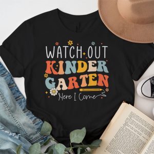 Watch Out Kindergarten Here I Come Groovy Back To School Kid T Shirt 3 2