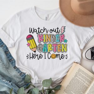 Watch Out Kindergarten Here I Come Groovy Back To School Kid T Shirt 4 3