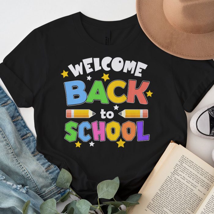 Welcome Back To School First Day Of School Teacher Student T Shirt 3 4