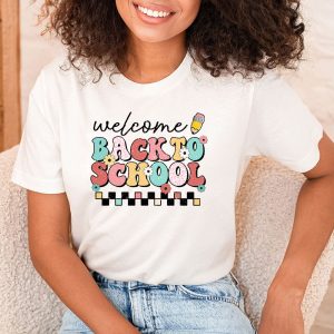 Welcome Back To School Groovy First Day of School Teacher T Shirt 2 1
