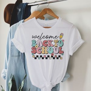 Welcome Back To School Groovy First Day of School Teacher T Shirt 2 3