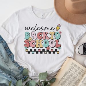 Welcome Back To School Groovy First Day of School Teacher T Shirt 2 5