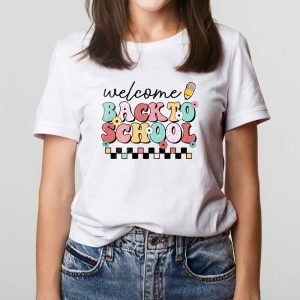 Welcome Back To School Groovy First Day of School Teacher T Shirt 2 6