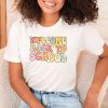 Welcome Back To School Groovy First Day of School Teacher T-Shirt 3