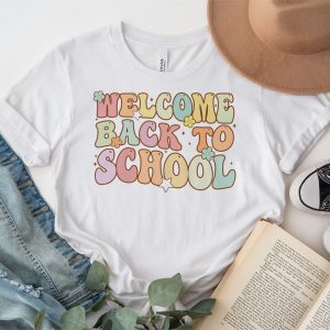 Welcome Back To School Groovy First Day of School Teacher T Shirt 3 4