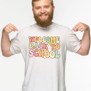 Welcome Back To School Groovy First Day of School Teacher T Shirt 3 6