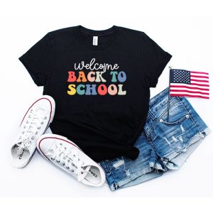 Welcome Back To School Groovy First Day of School T-Shirt 4