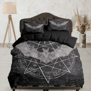 Alchemy Goth Bat Halloween Bedding & Pillowcase