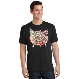 Angry Mummy Cat Unisex T Shirt For Adult Kids 1
