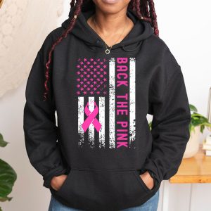 Back The Pink Breast Cancer Awareness Flag Toddler Women Men Hoodie 1