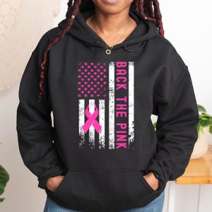 Back The Pink Breast Cancer Awareness Flag Toddler Women Men Hoodie 1 5