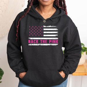 Back The Pink Breast Cancer Awareness Flag Toddler Women Men Hoodie 1 6