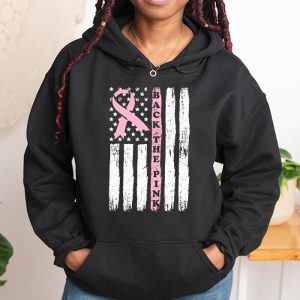 Back The Pink Breast Cancer Awareness Flag Toddler Women Men Hoodie 1 9