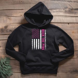 Back The Pink Breast Cancer Awareness Flag Toddler Women Men Hoodie 2 2