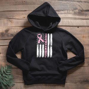 Back The Pink Breast Cancer Awareness Flag Toddler Women Men Hoodie 2 4