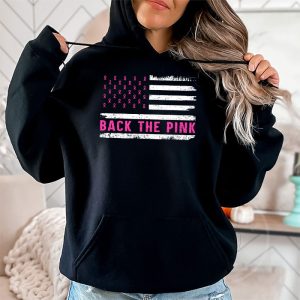 Back The Pink Breast Cancer Awareness Flag Toddler Women Men Hoodie 2 6