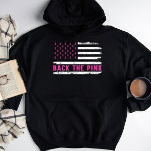 Back The Pink Breast Cancer Awareness Flag Toddler Women Men Hoodie 3 1