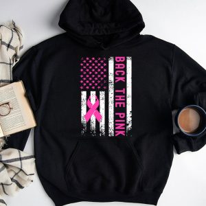 Back The Pink Breast Cancer Awareness Flag Toddler Women Men Hoodie 3