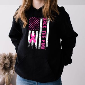 Back The Pink Breast Cancer Awareness Flag Toddler Women Men Hoodie 3 5