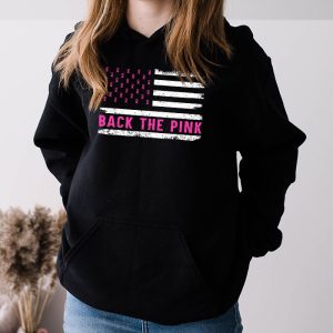 Back The Pink Breast Cancer Awareness Flag Toddler Women Men Hoodie 3 6