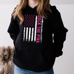 Back The Pink Breast Cancer Awareness Flag Toddler Women Men Hoodie 3 7