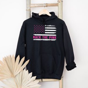 Back The Pink Breast Cancer Awareness Flag Toddler Women Men Hoodie 4 1