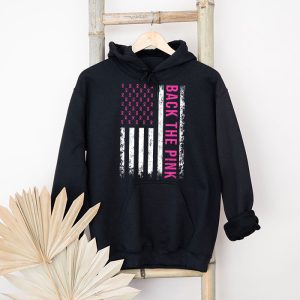 Back The Pink Breast Cancer Awareness Flag Toddler Women Men Hoodie 4 2