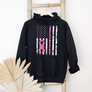 Back The Pink Breast Cancer Awareness Flag Toddler Women Men Hoodie 4 3