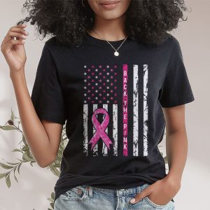 Back The Pink Breast Cancer Awareness Flag Toddler Women Men T Shirt 1 3