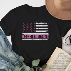 Back The Pink Breast Cancer Awareness Flag Toddler Women Men T Shirt 1 6