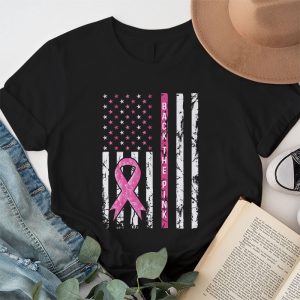 Back The Pink Breast Cancer Awareness Flag Toddler Women Men T Shirt 1 8