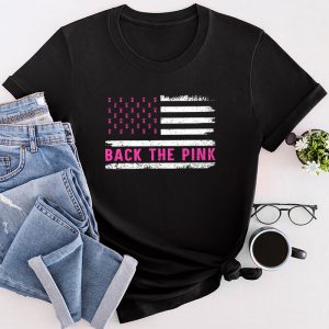 Back The Pink Breast Cancer Awareness Flag Toddler Women Men T-Shirt