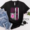 Back The Pink Breast Cancer Awareness Flag Toddler Women Men T-Shirt