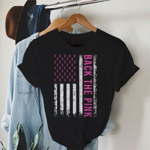 Back The Pink Breast Cancer Awareness Flag Toddler Women Men T Shirt 2 2