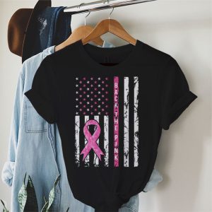 Back The Pink Breast Cancer Awareness Flag Toddler Women Men T Shirt 2 3