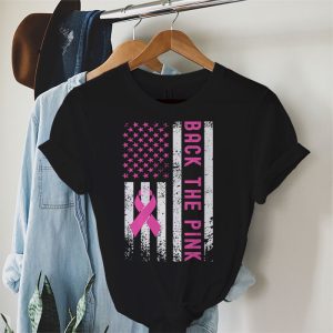 Back The Pink Breast Cancer Awareness Flag Toddler Women Men T Shirt 2
