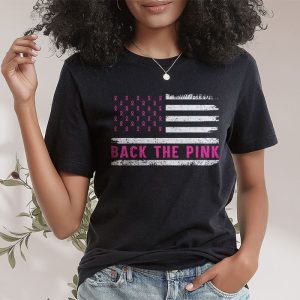 Back The Pink Breast Cancer Awareness Flag Toddler Women Men T Shirt 2 6