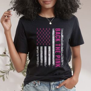 Back The Pink Breast Cancer Awareness Flag Toddler Women Men T Shirt 2 7