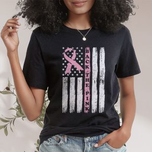 Back The Pink Breast Cancer Awareness Flag Toddler Women Men T Shirt 2 9