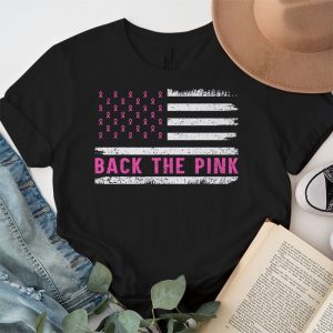 Back The Pink Breast Cancer Awareness Flag Toddler Women Men T Shirt 3 1