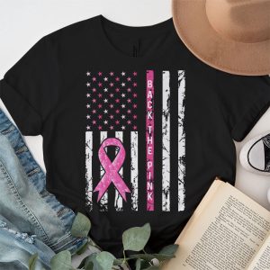 Back The Pink Breast Cancer Awareness Flag Toddler Women Men T Shirt 3 3