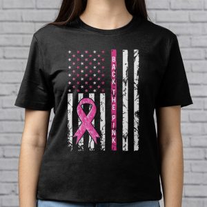 Back The Pink Breast Cancer Awareness Flag Toddler Women Men T Shirt 3 8