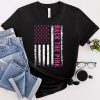 Back The Pink Breast Cancer Awareness Flag Toddler Women Men T-Shirt