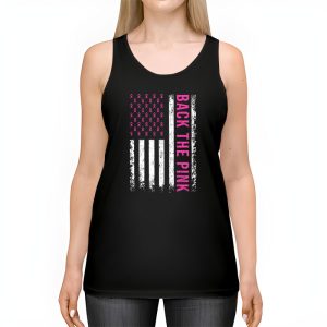 Back The Pink Breast Cancer Awareness Flag Toddler Women Men Tank Top 2 2