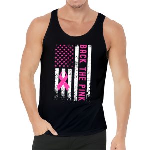 Back The Pink Breast Cancer Awareness Flag Toddler Women Men Tank Top 3