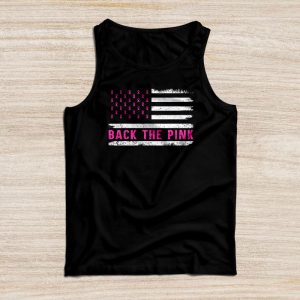 Back The Pink Breast Cancer Awareness Flag Toddler Women Men Tank Top