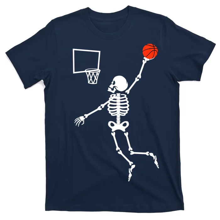 Basketball Dunking Skeleton Unisex T-Shirt For Adult Kids